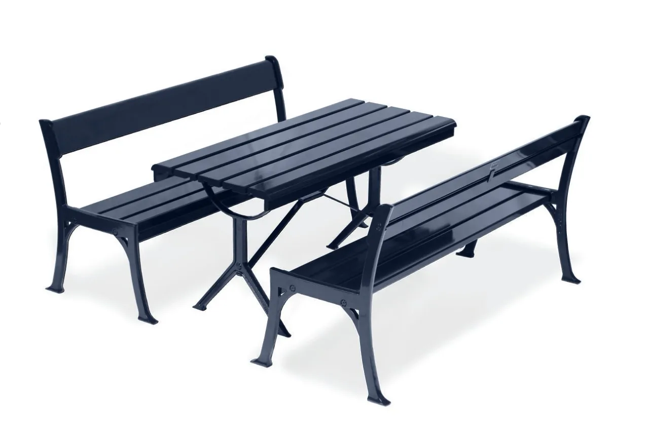 Gußeisen_Aluminium_gartenbank_picknikset_Luna Gußeisen_Aluminium_gartenbank_picknikset_Luna